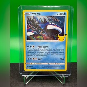 Pokemon Celebrations Kyogre Holo Trading Card